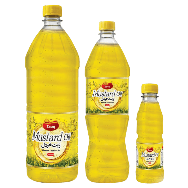 Premium mustard oil in clear bottle with golden color for export and bulk supply