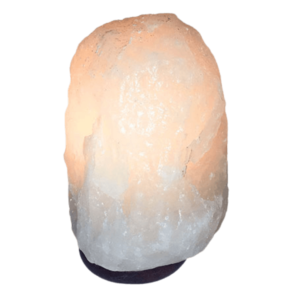 Small white Himalayan pink salt lamp 2-3kg light color crystal